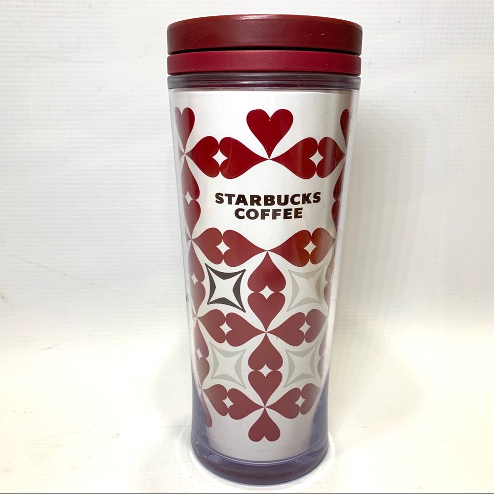 Starbucks 2009 12oz Floral Travel Tumbler Twist